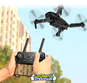 Drone E88 WIFI Diseño Compacto Doble Cámara 3 Baterías