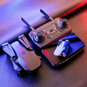 Drone E88 WIFI Diseño Compacto Doble Cámara 3 Baterías