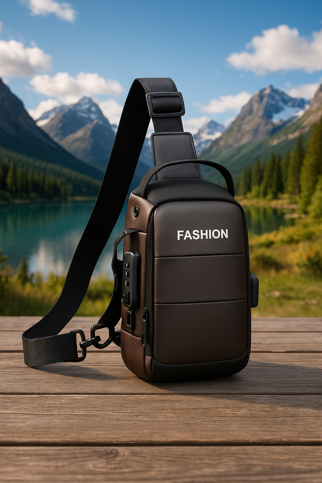 Pechera Morral Antirrobo Fashion con Candado y USB