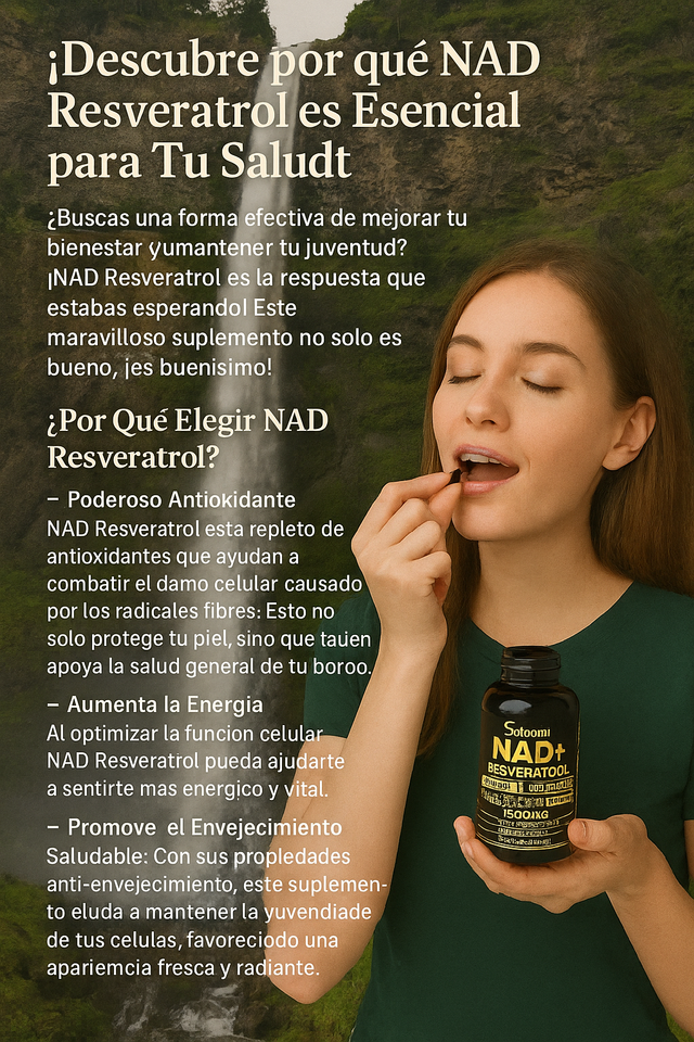 NAD + Resveratrol - La Fusión de Energía y Longevidad